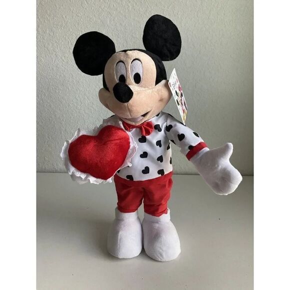 Disney Valentine's Mickey Mouse in Heart Outfit Greeter Porch Entrance NEW - Picture 1 of 14